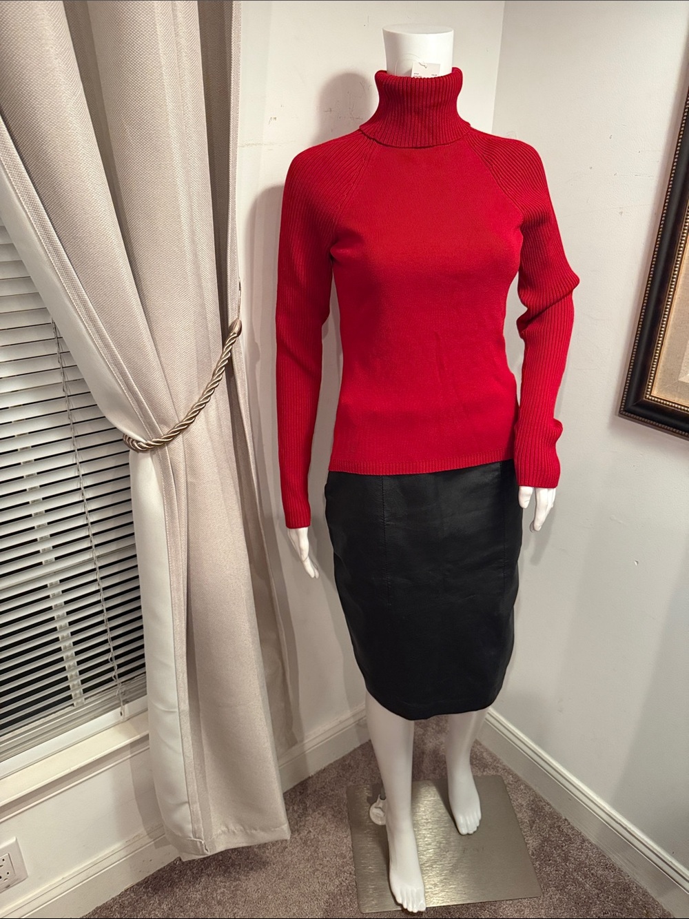 DANA BUCHMAN NWT RED TURTLE NECK SWEATER NWT